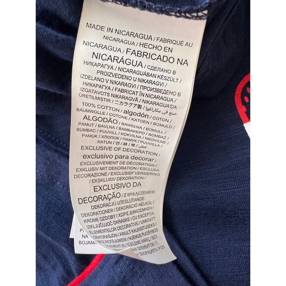 New NFL Team Apparel PATRIOTS Men's Blue Red Short Sleeve T Shirt Size L - Picture 4 of 5